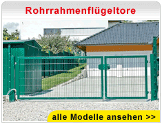 Rohrrahmenflügeltore
